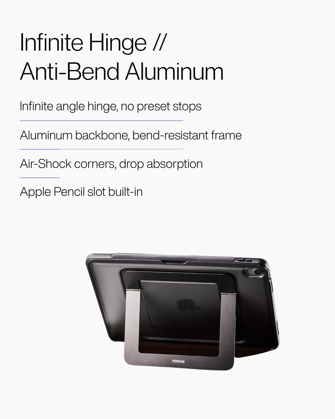 Keenii iPhone case showing aluminum frame and clear back