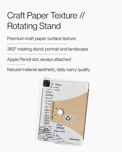 Keenii tablet case showing textured finish and rotating stand