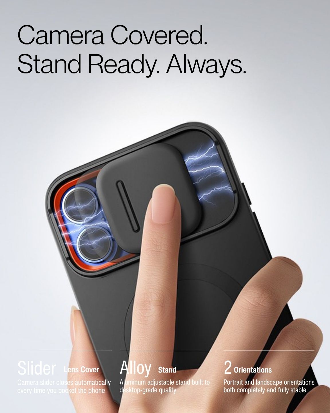 Keenii iPhone Case shown in camera covered daily use scenario