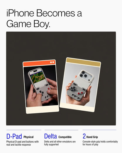 Keenii iPhone Case shown in iphone becomes a game boy daily use scenario