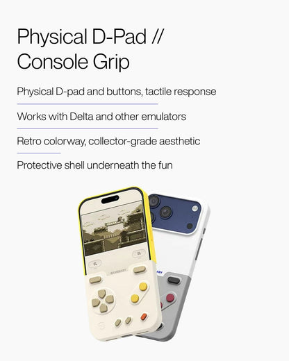 Keenii iPhone Case close up featuring physical d-pad  and  console grip details