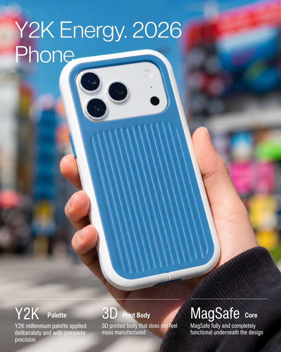 Keenii iPhone Case shown in y2k energy daily use scenario
