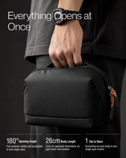 Keenii carry organizer open layout with contents visible for travel