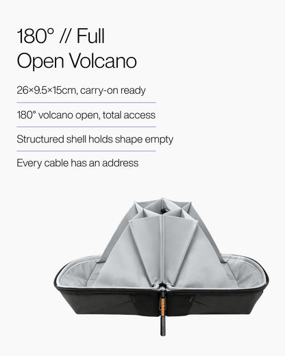 Keenii carry organizer structured shell with full open interior access