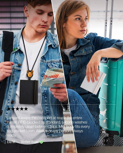 Keenii carry organizer everyday travel scene with passport at reach