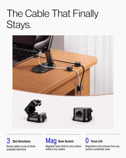 Keenii carry organizer magnetic cable anchor routing cords on desk