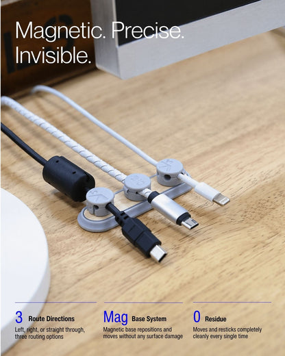 Keenii carry organizer magnetic clip routing cables in three directions