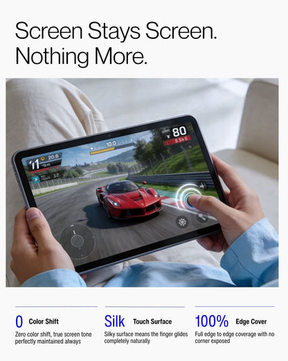 Keenii screen protector proof view highlighting color and touch surface