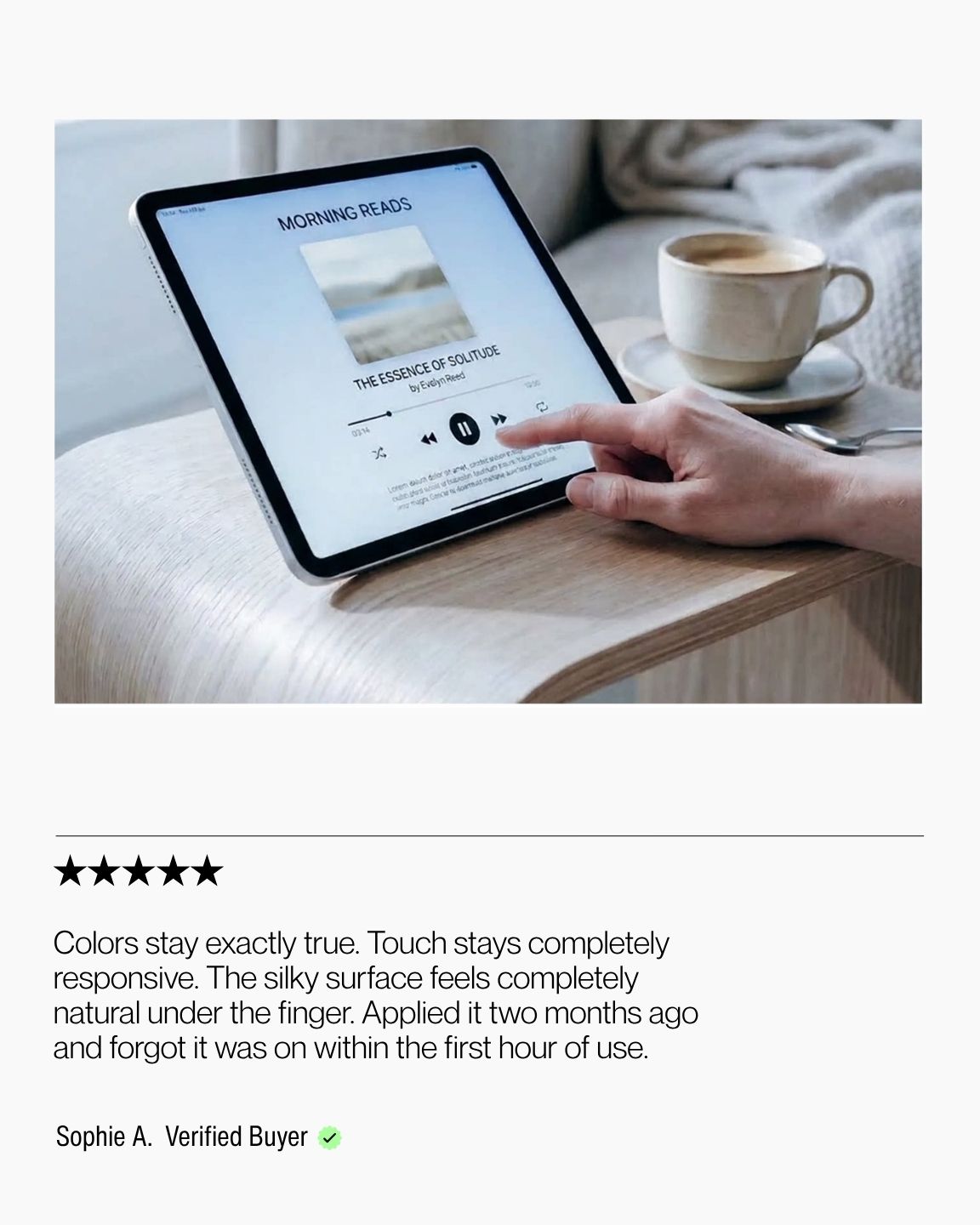 Keenii screen protector everyday review scene focused on natural touch